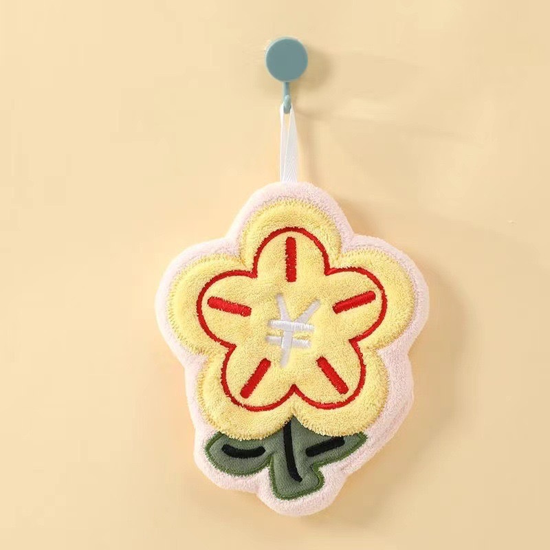 小花朵擦手巾
