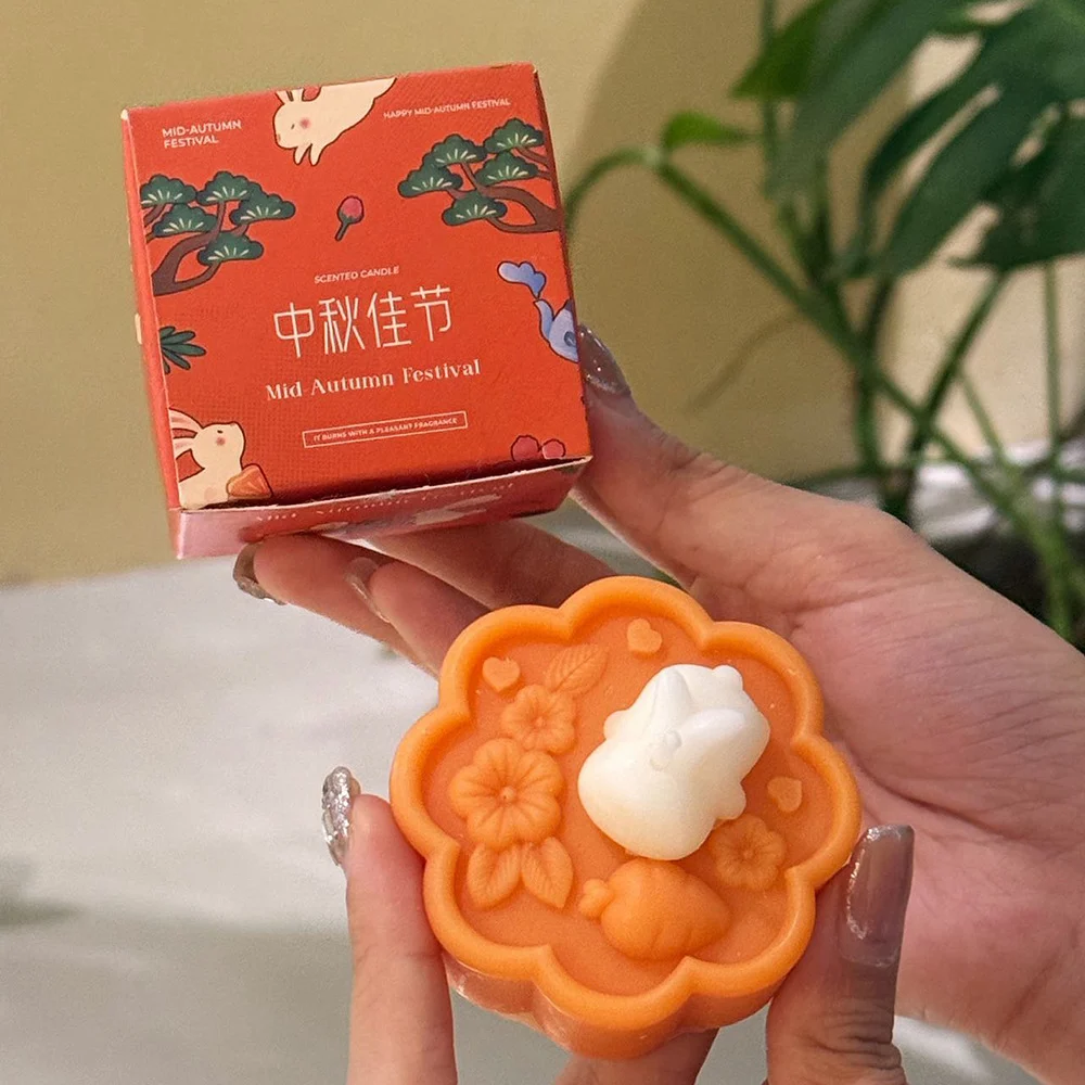 sku-3-E56421-3白兔桔红月饼（桂花香）